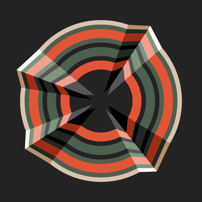 Folded Circle #43 static token preview