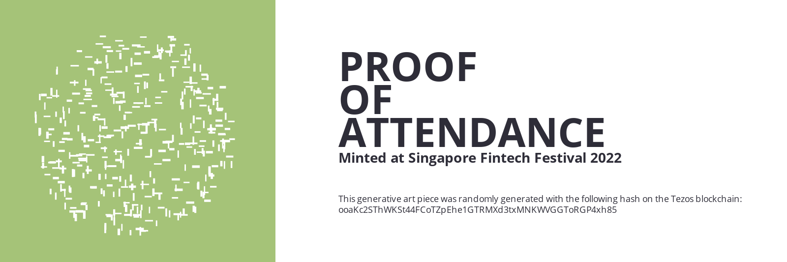SFF2022 Proof of Attendance Token #114 static token preview