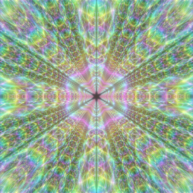 Fluorescent Hexagram #18 static token preview
