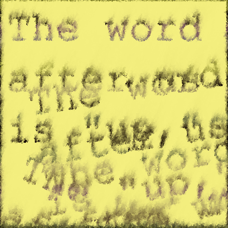 THE WORD AFTER US: An AI poetry unreading #51 static token preview