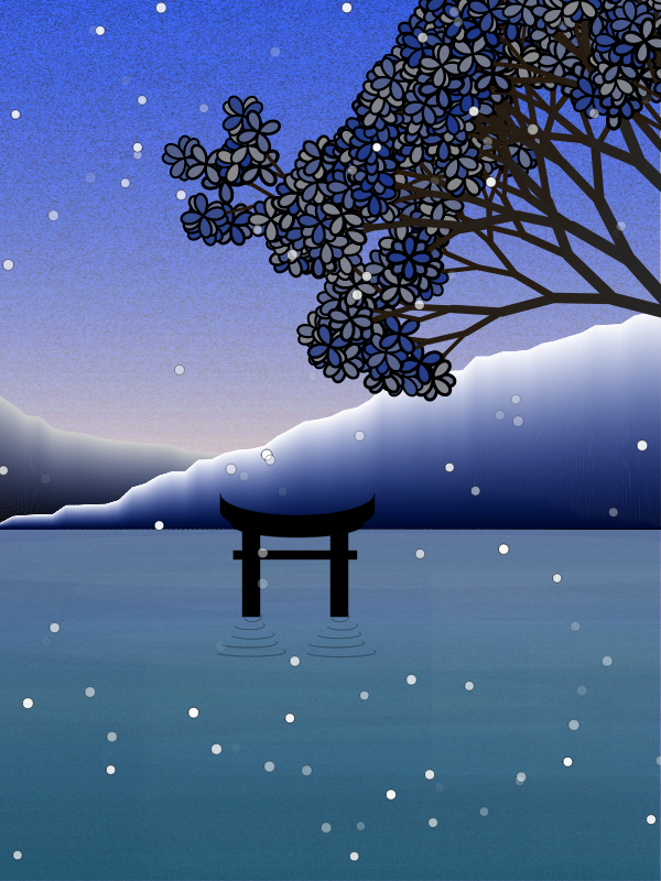 Winter morning in a village near Tokyo #30 static token preview