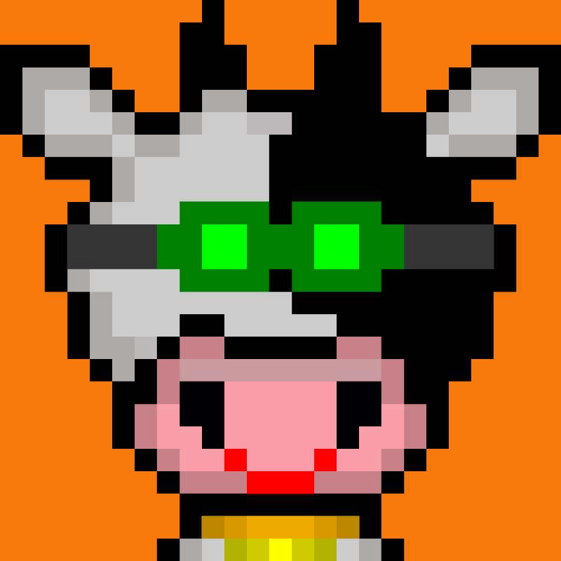 Morixels Cows #52 static NFT preview