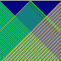 RGB Elementary Cellular Automaton #405 static NFT preview