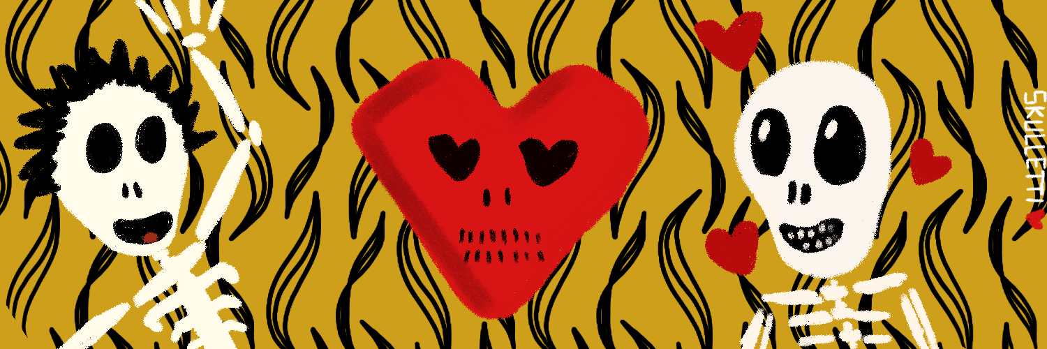 SKULLETTI TWITTER BANNER #102 static NFT preview