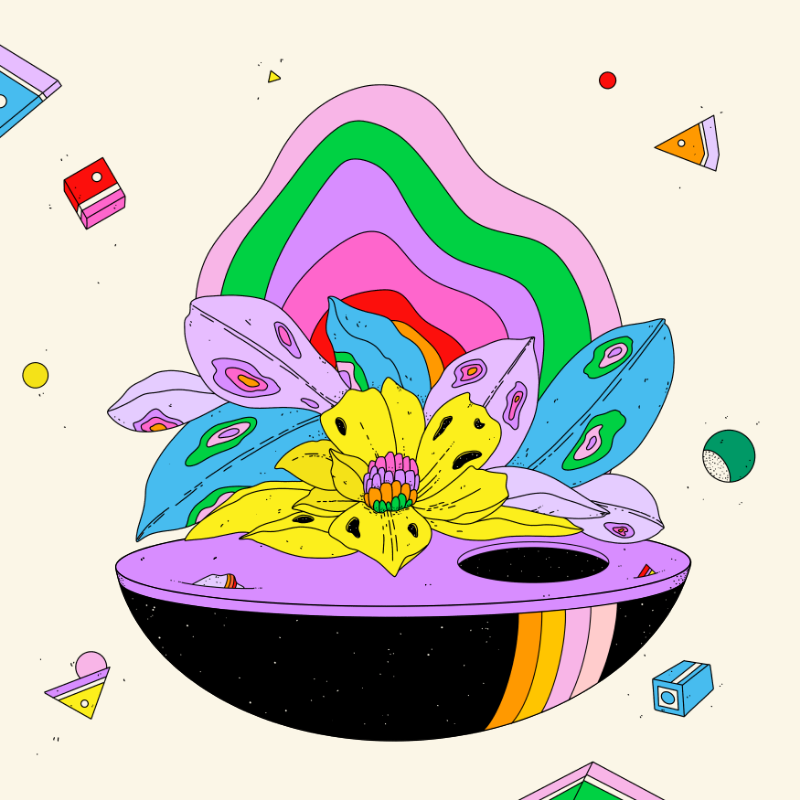 🌈🌴🪐 #253 static NFT preview