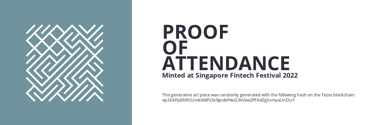 SFF2022 Proof of Attendance Token #1088 static token preview