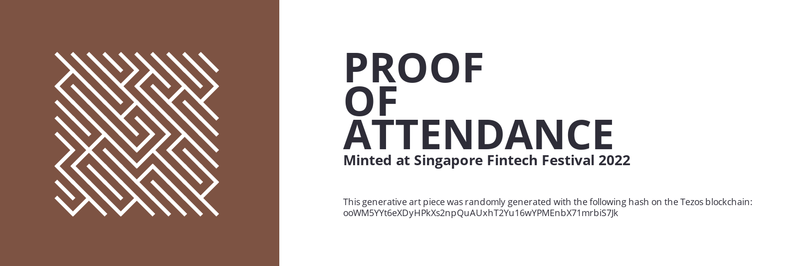 SFF2022 Proof of Attendance Token #815 static token preview