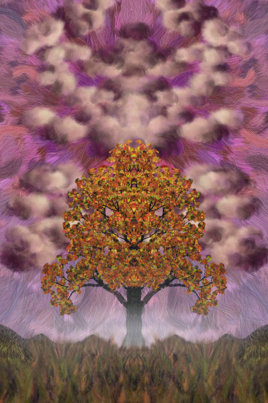 Tree and Cloud #159 static NFT preview
