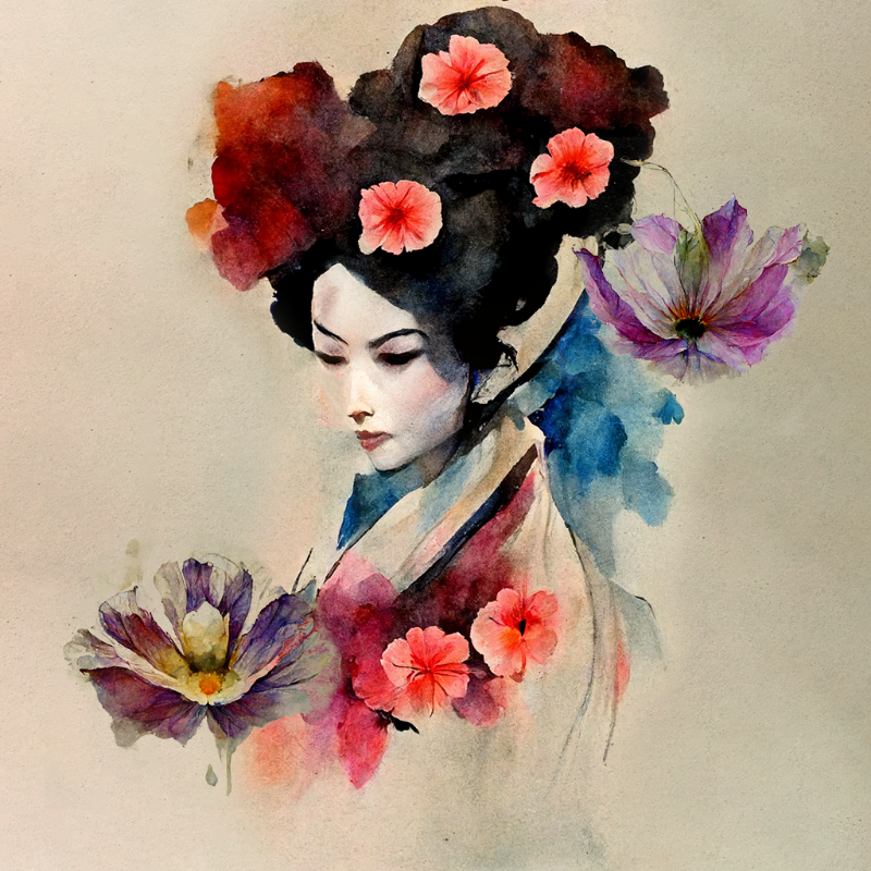 Flower Geisha #6 static token preview