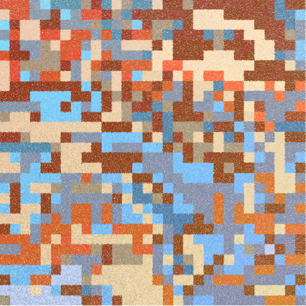 Hydrangea & Patchwork #163 static NFT preview