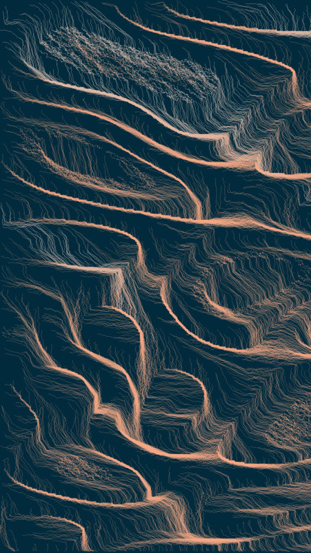 Algoscapes | Rock-face #183 static token preview