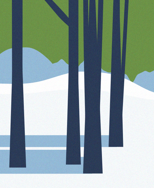 Minimal Snow Landscape #64 static token preview