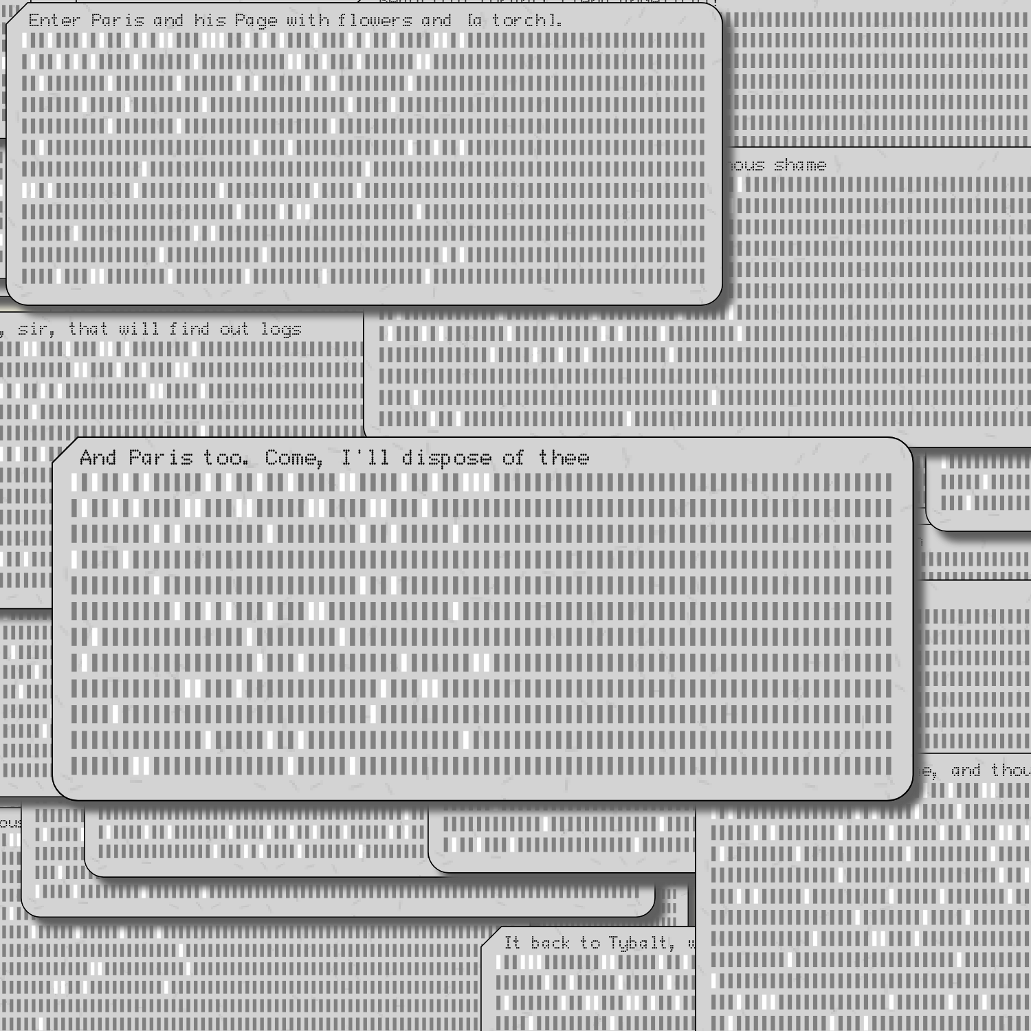 Romeo and Juliet on Punched Cards (Free) #172 static NFT preview
