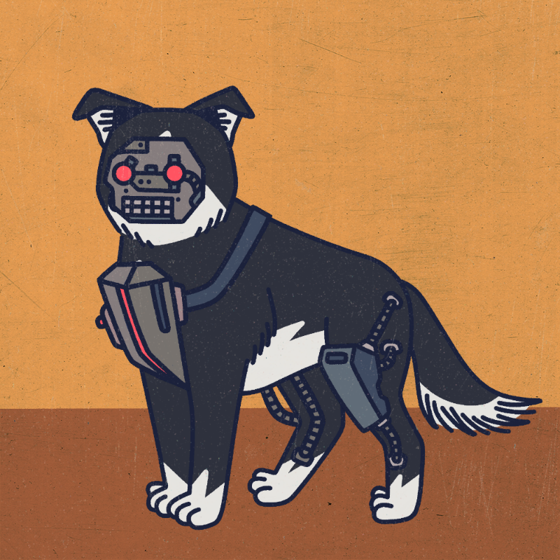 future_dogs #143 static NFT preview