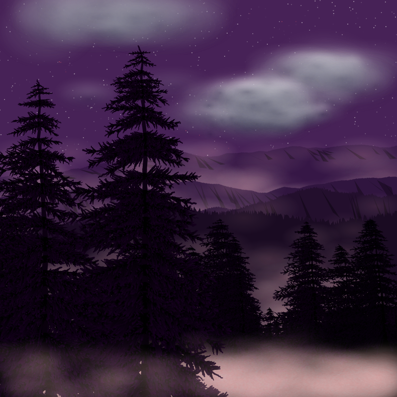 Moonlit Mountains #37 static NFT preview