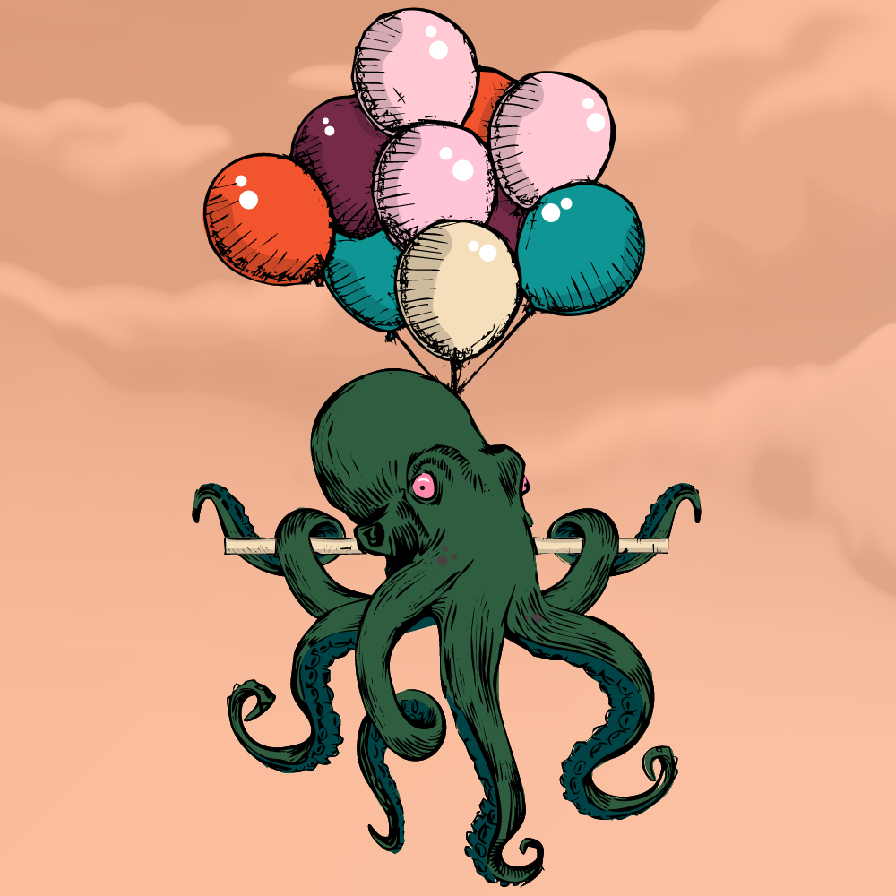Flying Octupus #33 static token preview