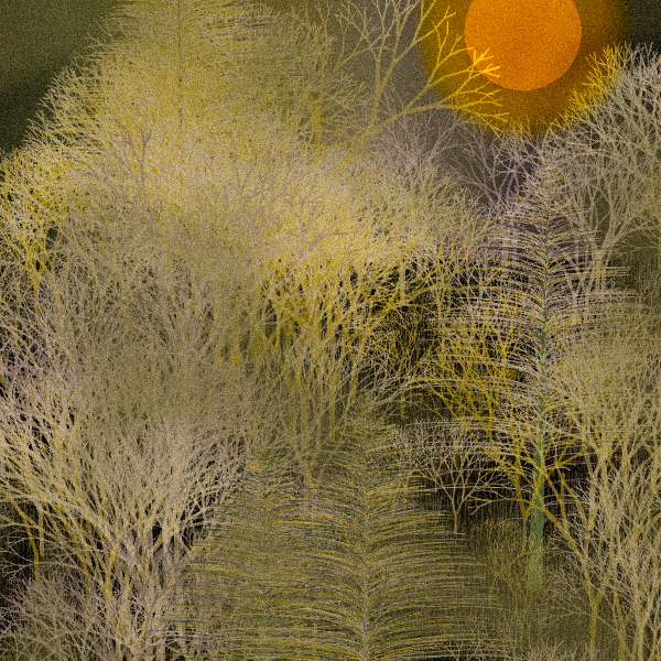 Moonlit Native Bush #112 static token preview