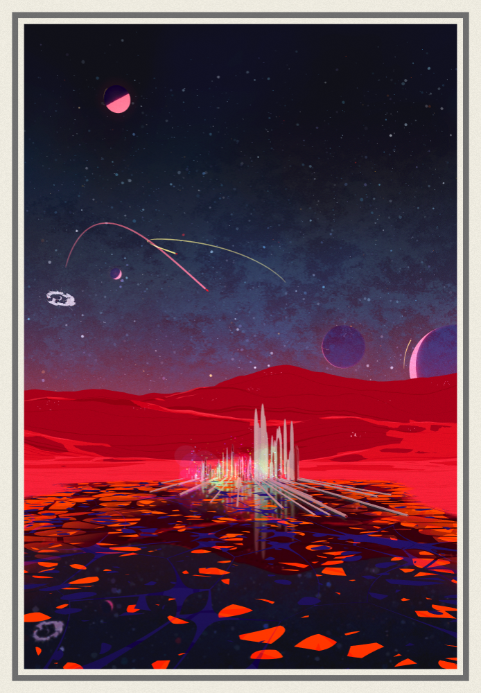 Visa to the stars #390 static NFT preview