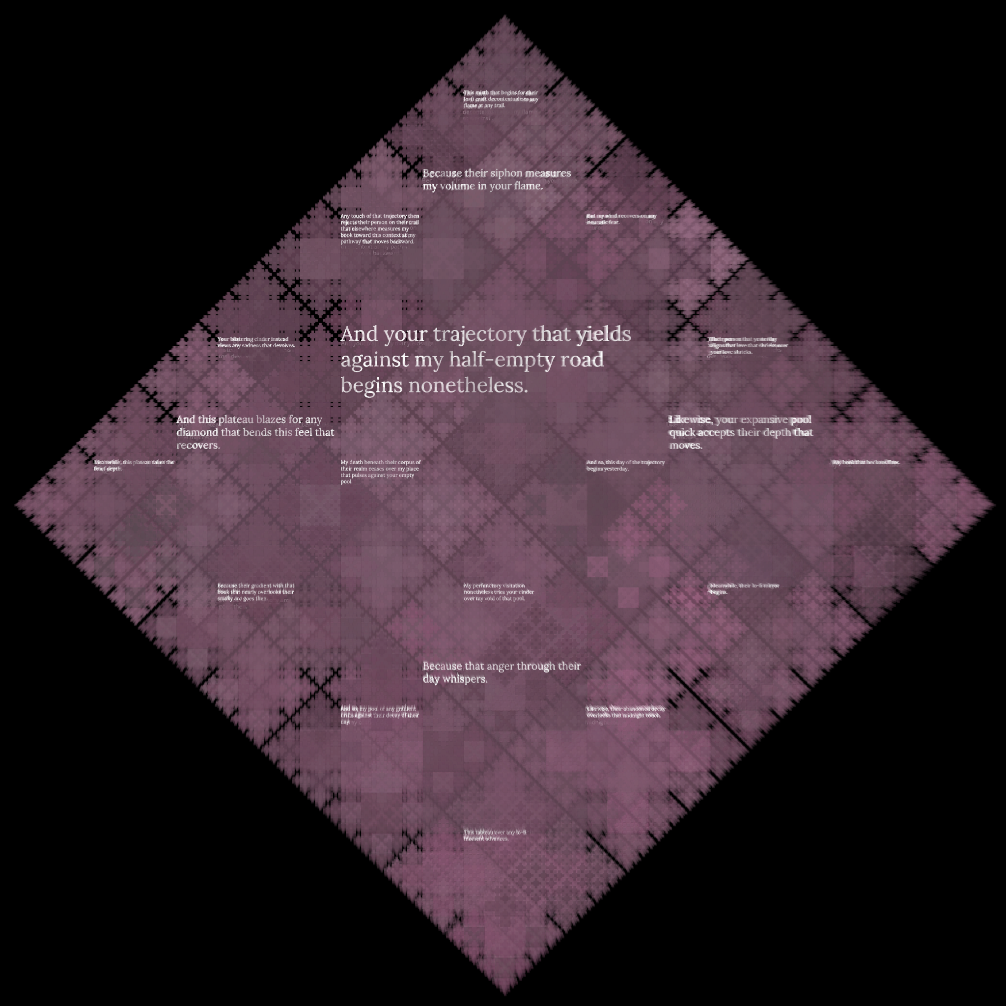 Diamond Fractal Fire #180 static NFT preview
