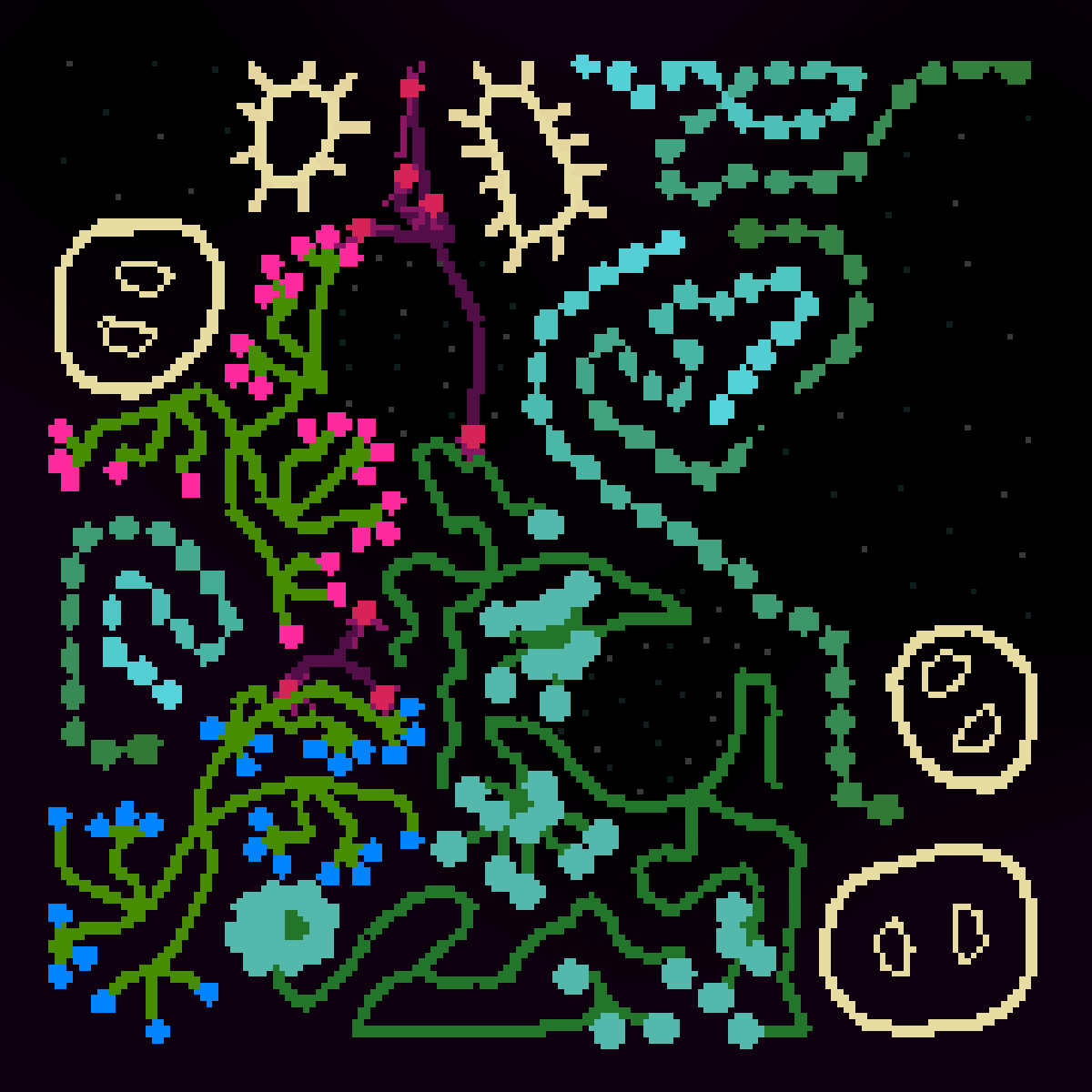 spaceplant #129 static NFT preview