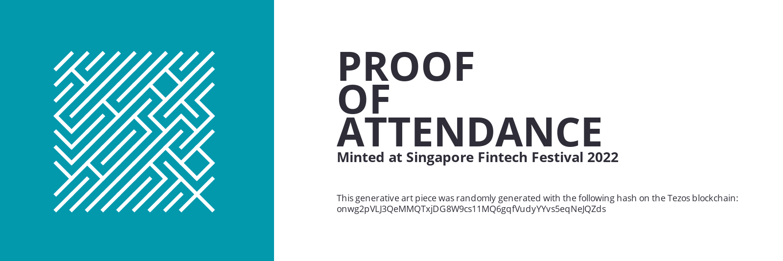 SFF2022 Proof of Attendance Token #424 static token preview