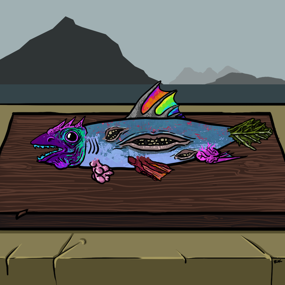 Monstrous Catch #160 static token preview