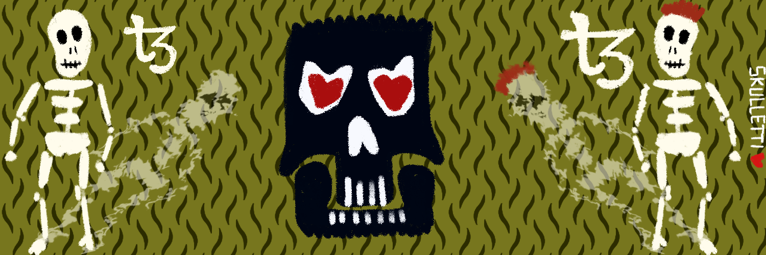 SKULLETTI TWITTER BANNER #324 static NFT preview
