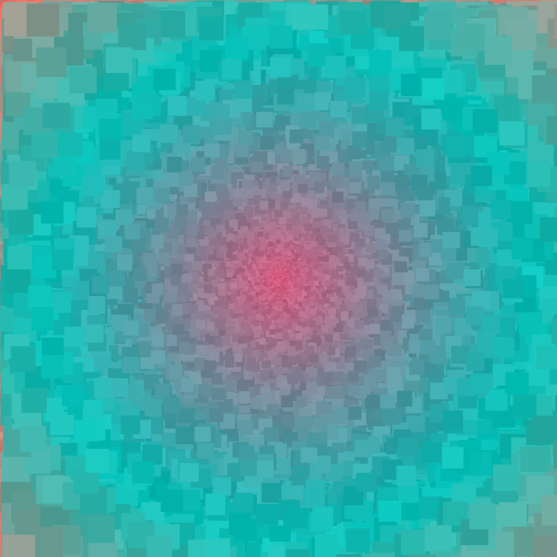 Radiating Blocks #18 static NFT preview