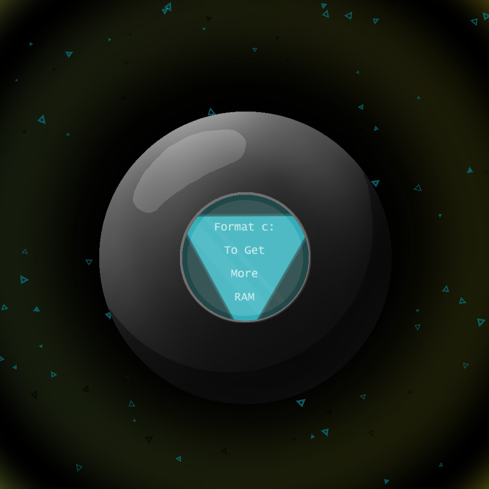 Malevolent 8 Ball #39 static token preview