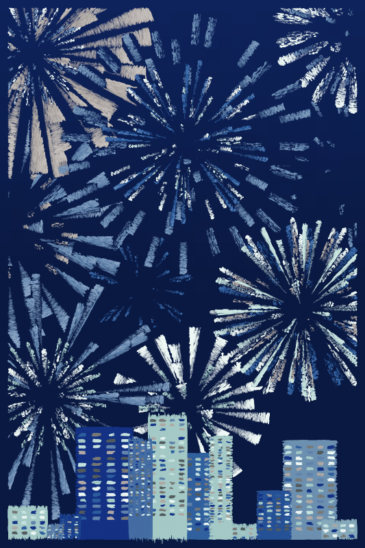 Fireworks #251 static NFT preview