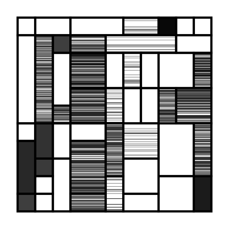 Mono Mondrian #6 static token preview
