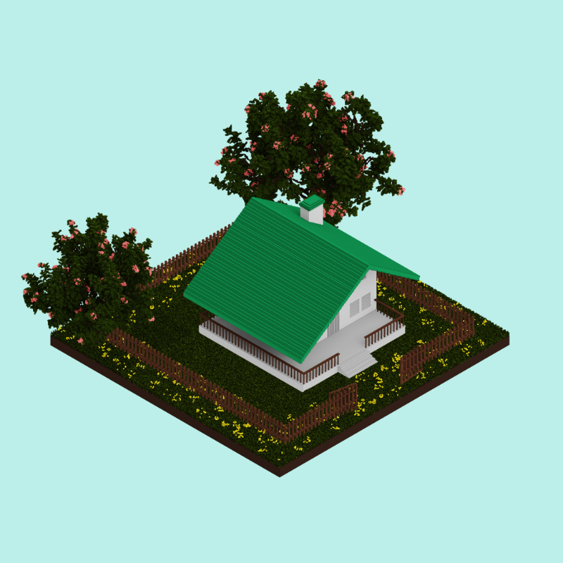 Pastel cottages #71 static token preview