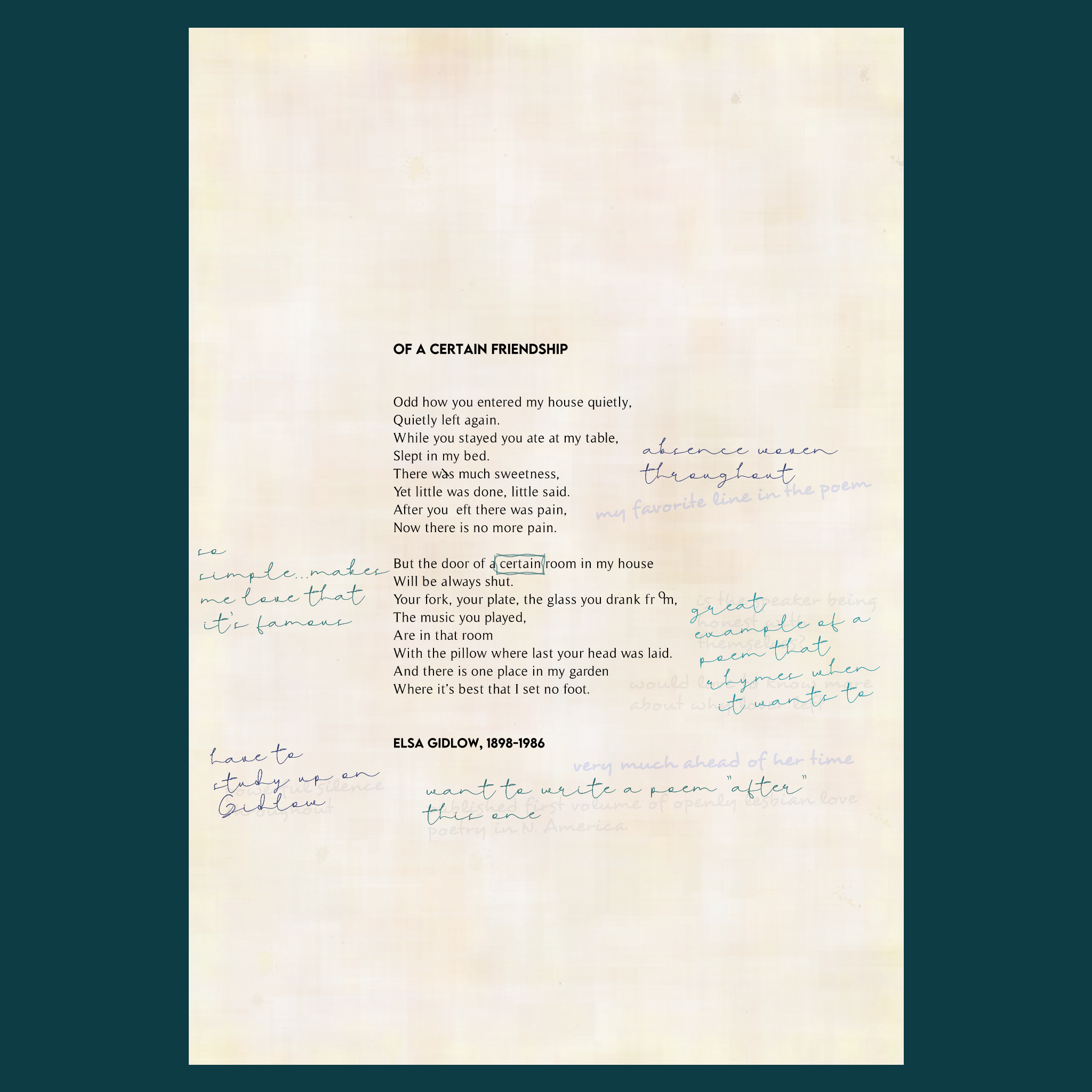 Poems in the Public Domain #148 static token preview
