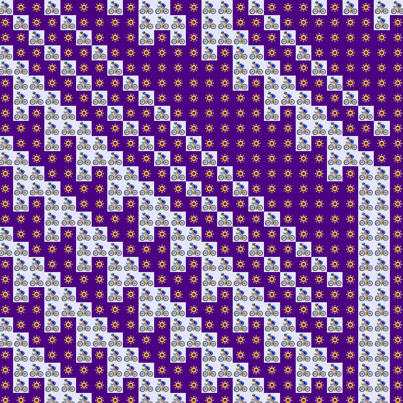 Elementary Cellular Emoji Automata #713 static NFT preview