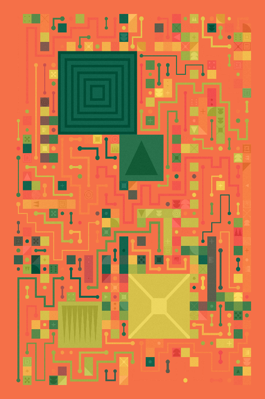 Scattered Pathways #136 static NFT preview