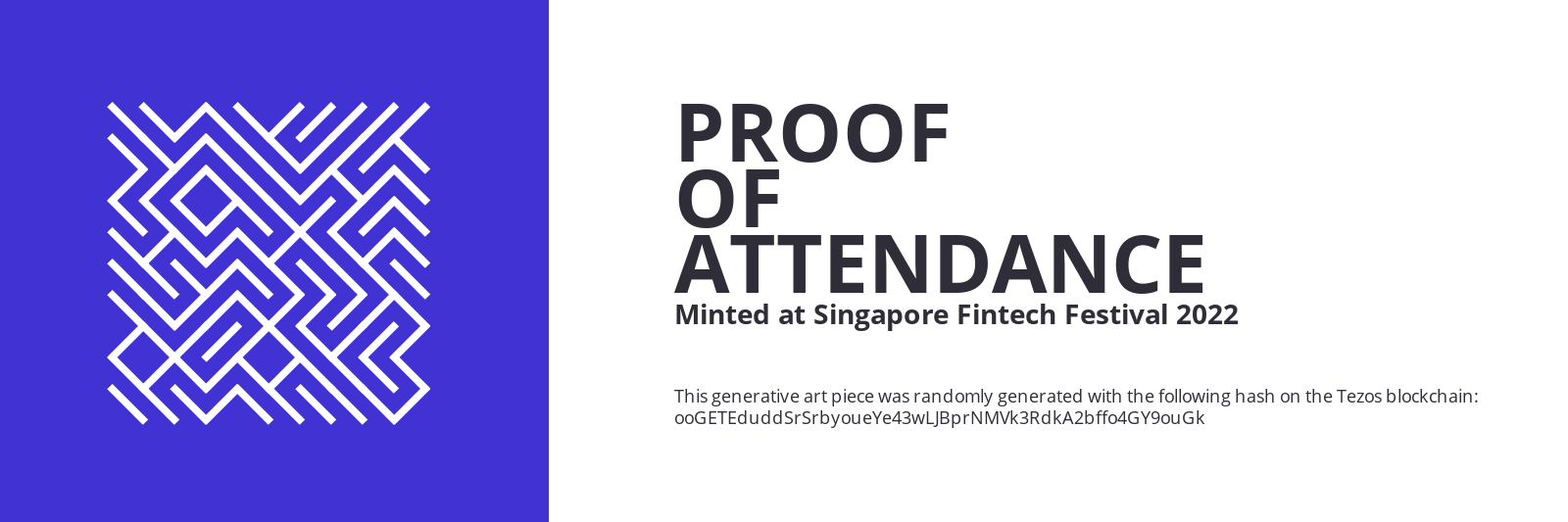 SFF2022 Proof of Attendance Token #1255 static token preview