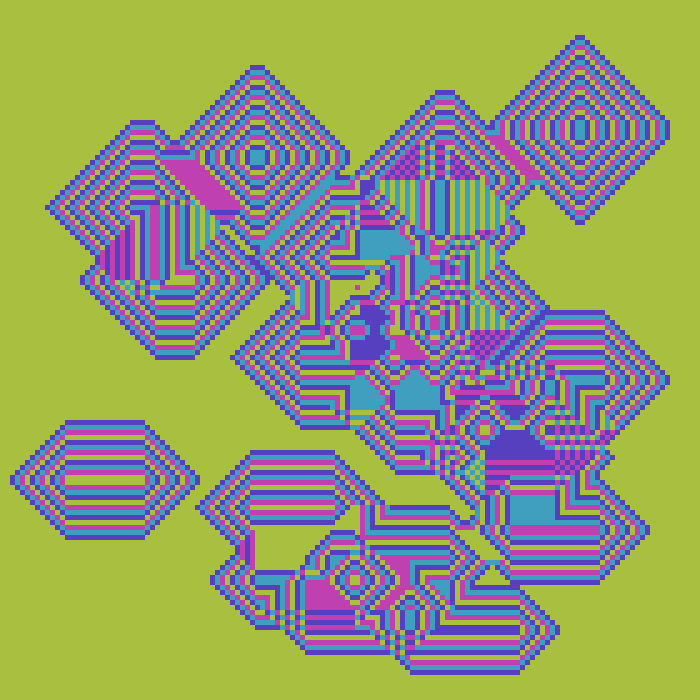 Superimposed Octagonal Pyramids #81 static NFT preview