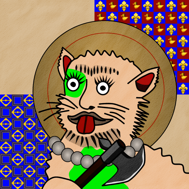 Famous Medieval Cat #50 static token preview
