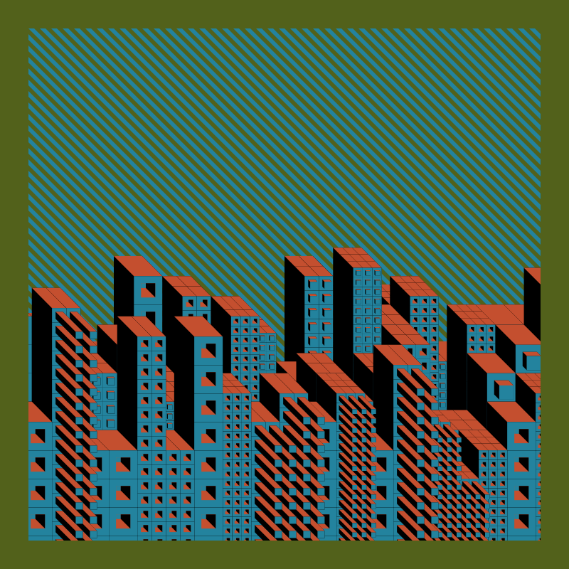 Cube City - Upside Down #2 static NFT preview