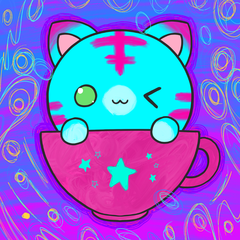 Cupkitties #22 static token preview