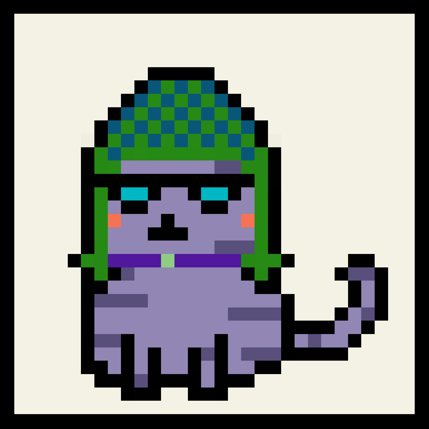 Lazy Kitties #2058 static token preview