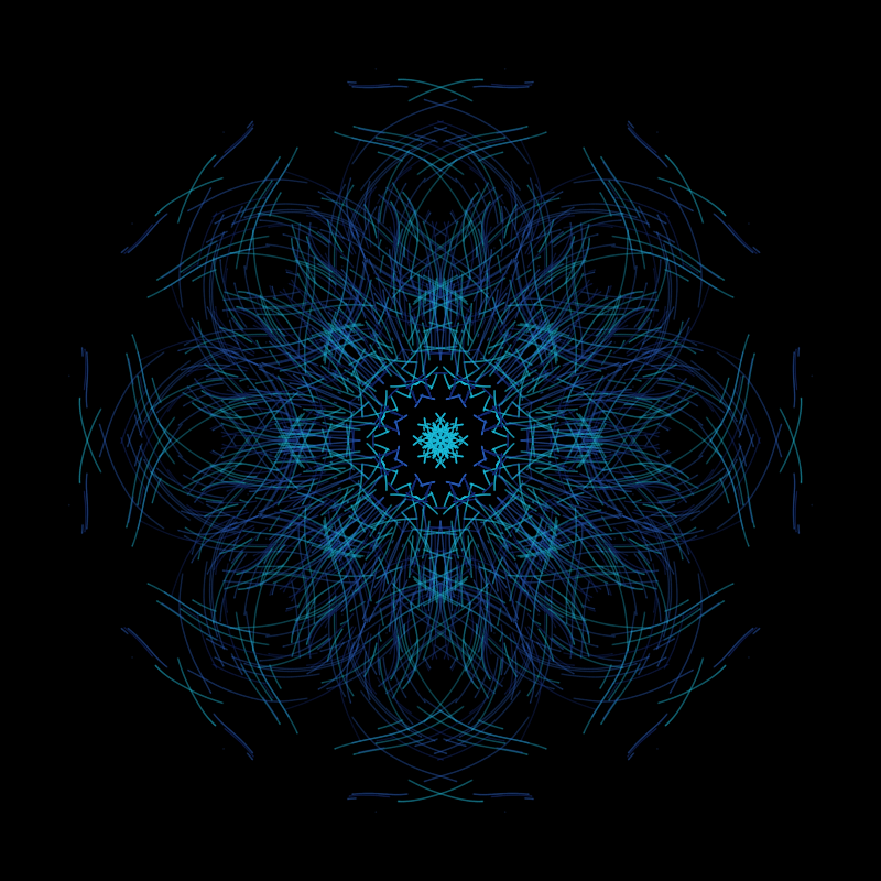 the thread in the pattern #40 static token preview
