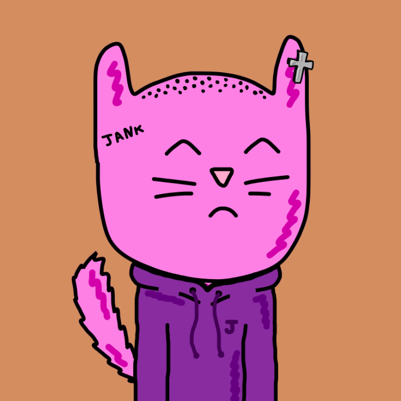 Janky Cats FX #127 static NFT preview