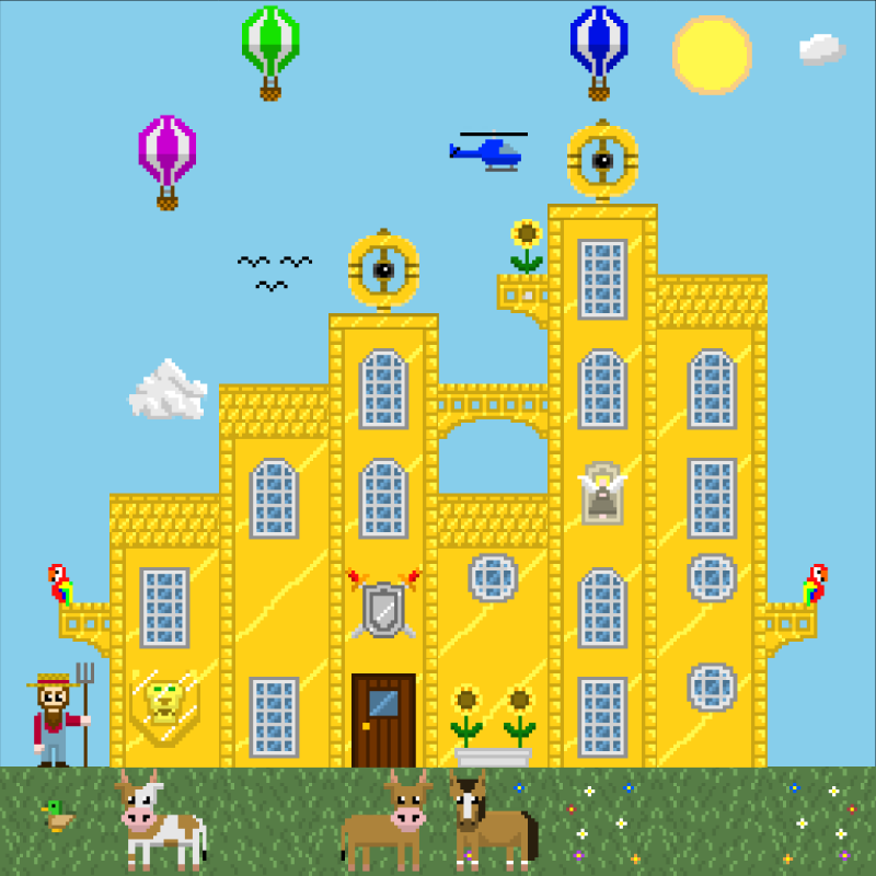 2D Mansion #989 static NFT preview