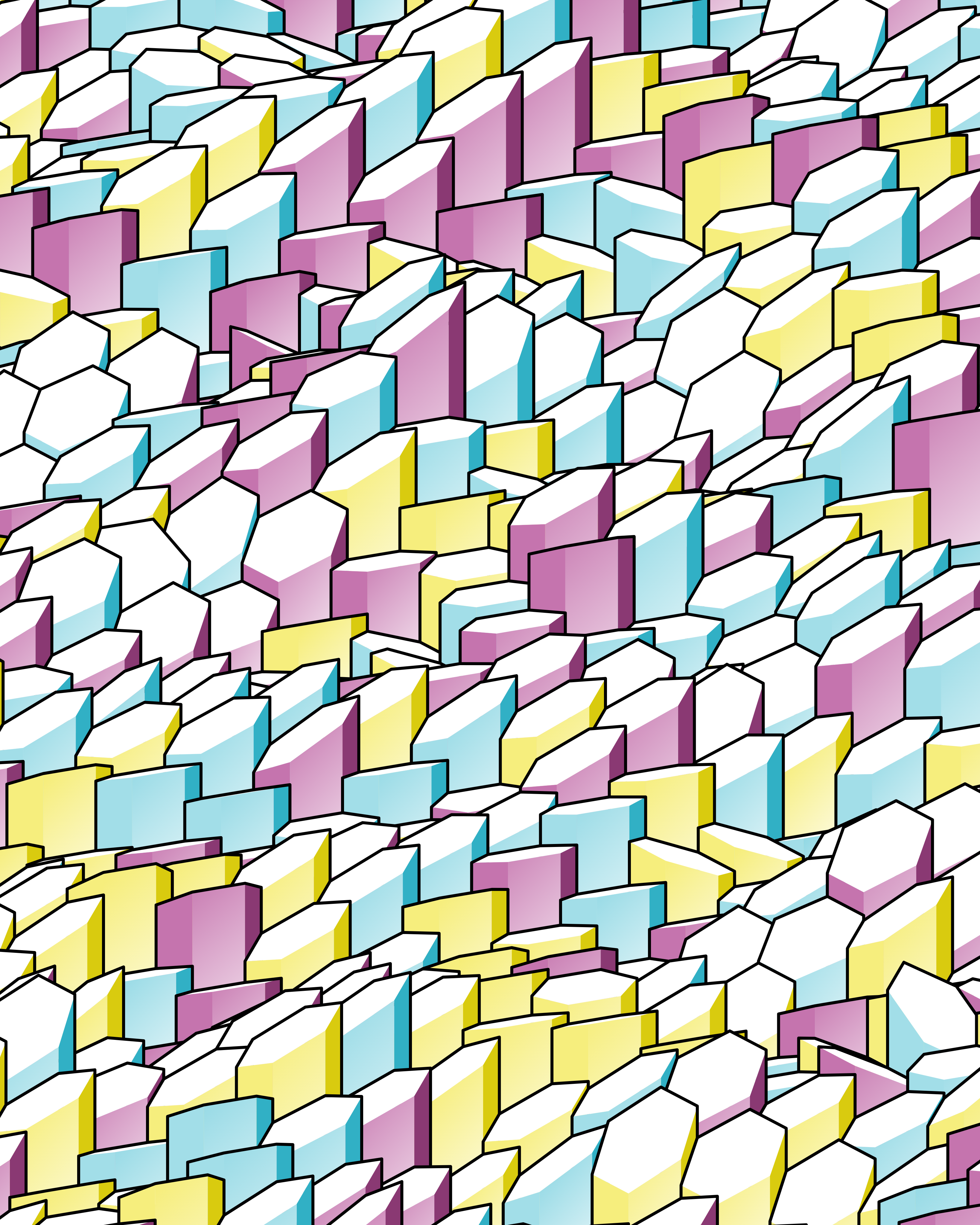 Hexagones Landscape #147 static NFT preview