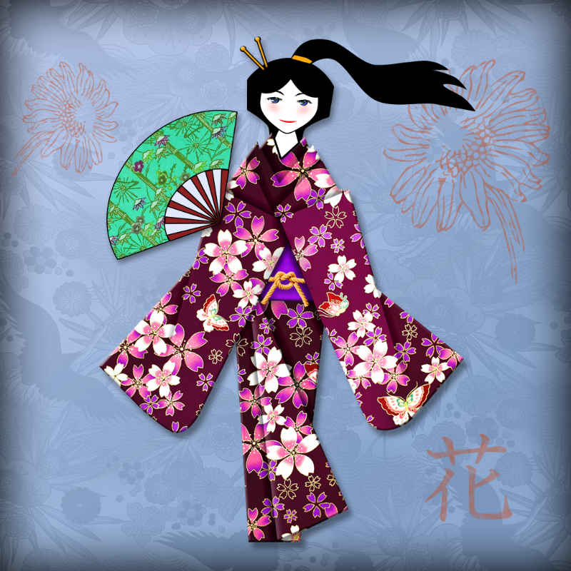 Origami Girls #8 static token preview