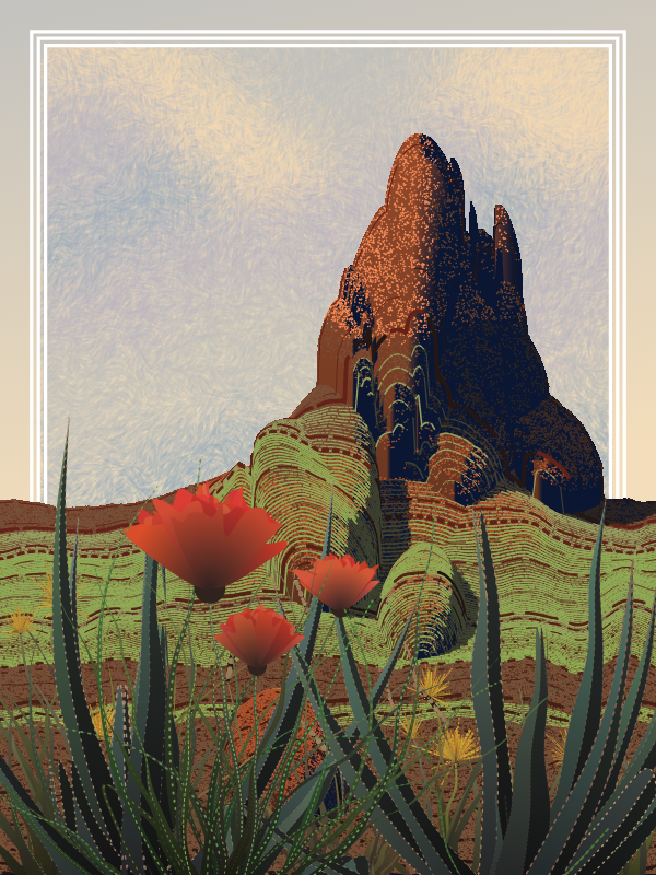 Desert Sun Rising #55 static NFT preview