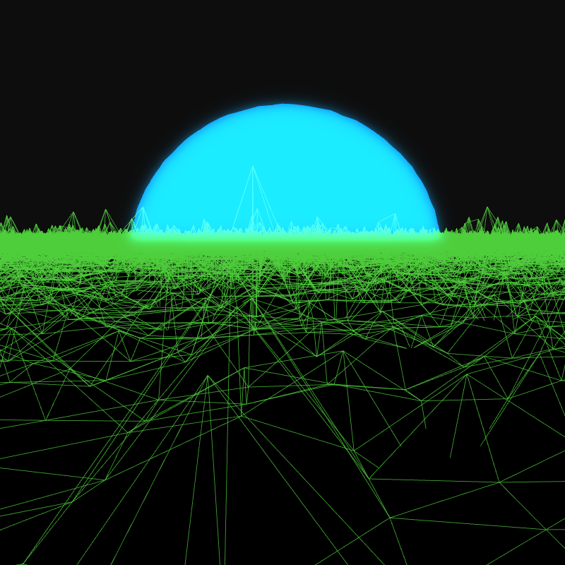 Generative Retrowave Field #31 static token preview