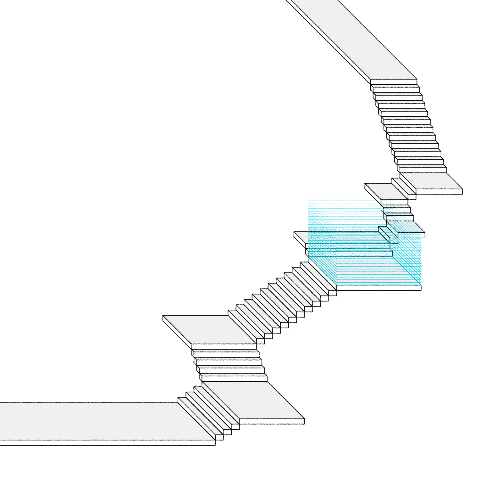 Stairs in a room #53 static NFT preview