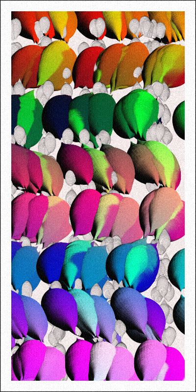 Balloon Field on Clouds #44 static NFT preview